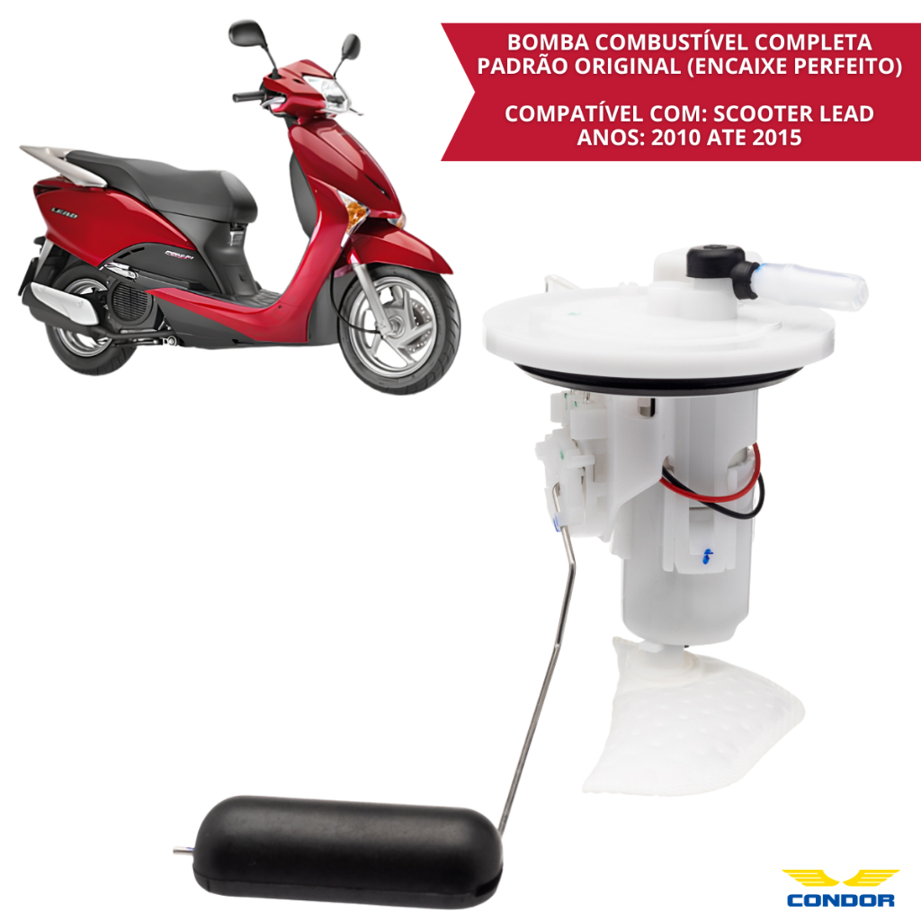 Bomba Combustível Completa Honda Lead 110 2010 2011 2012 2013 2014 2015 Injeção Scooter Condor