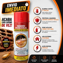 Exterminador de Cupins Spray Mococa Ação Rápida Proteção Madeira Pronto Uso