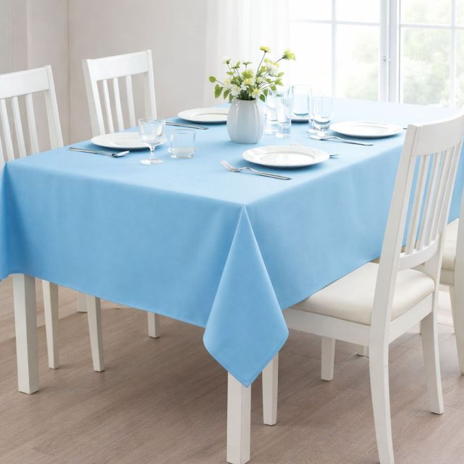 Toalha de Mesa Oxford Lisa 4, 6, 8 ou 10 Lugares – Várias Cores – Tecido Resistente e Fácil de Lavar