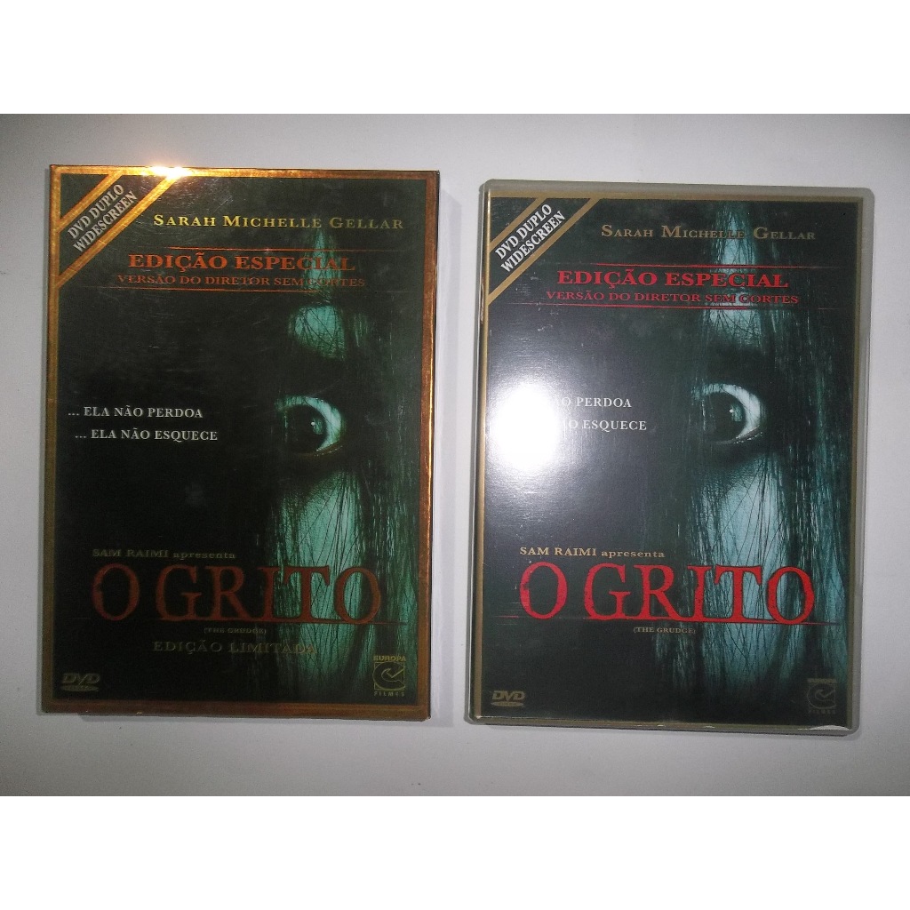 dvd duplo o grito sarah michelle gellar edição especial limitada com luva