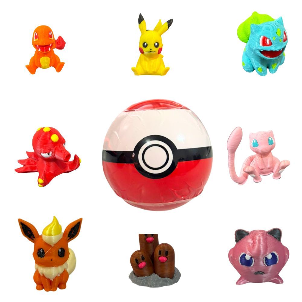 Kit Mini Pokemons Com Pokebola Colecionaveis Aleatorios Para Crianças