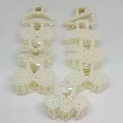 Presilhas de Cabelo Pérola Pequeno 4cm Estilo Fofo Elegante Acessórios para Menina