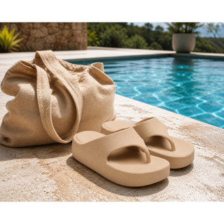 Sandália Papete Slide Nuvem Plataforma Flat Feminina Asa Delta - Conforto e Estilo Praia …