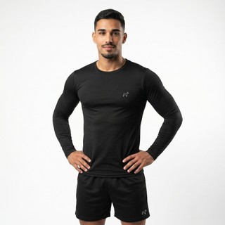 Camisa Manga Longa Térmica Masculina Segunda Pele UV 50+ Parvori