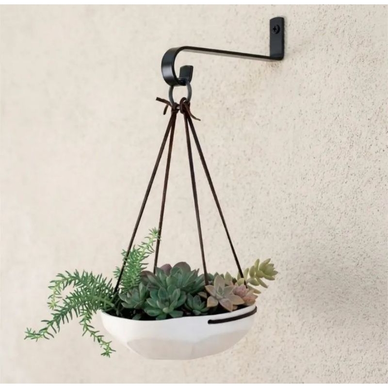 Suporte Simples de Parede para Pendurar Plantas Ideal para Flores, Samambaias, Xaxim e Vasos
