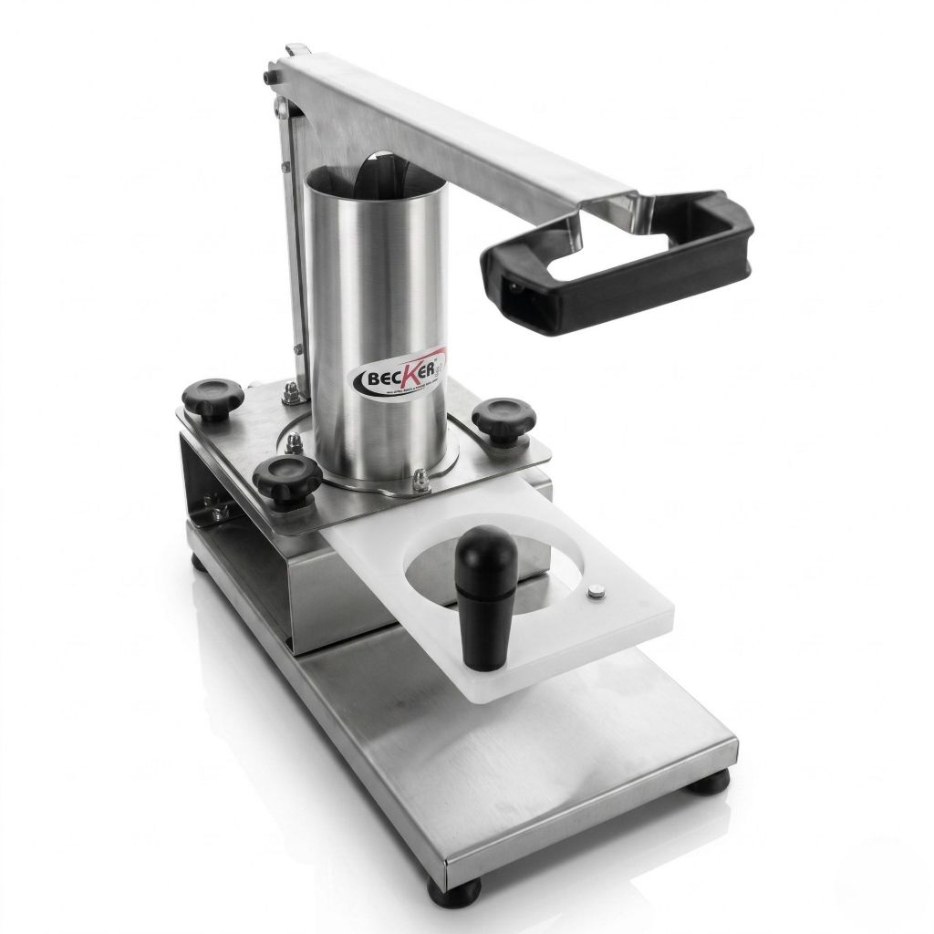 Modelador de Hambúrguer Alto Volume Profissional - 10cm x 1,5cm - Moldador Inox Formadora Prensa