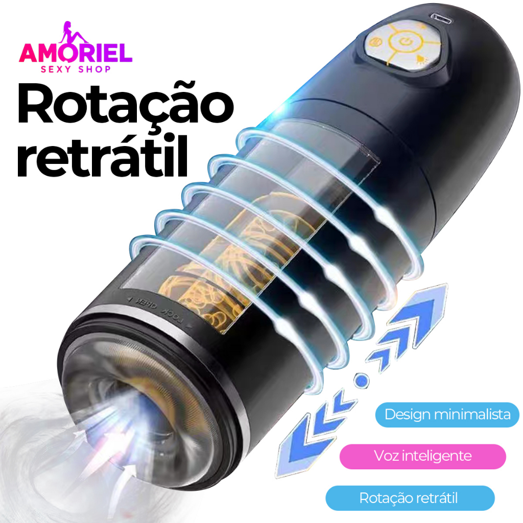 Masturbador Automático Masculino com Movimento e Som Produto Adultos Envio Discreto