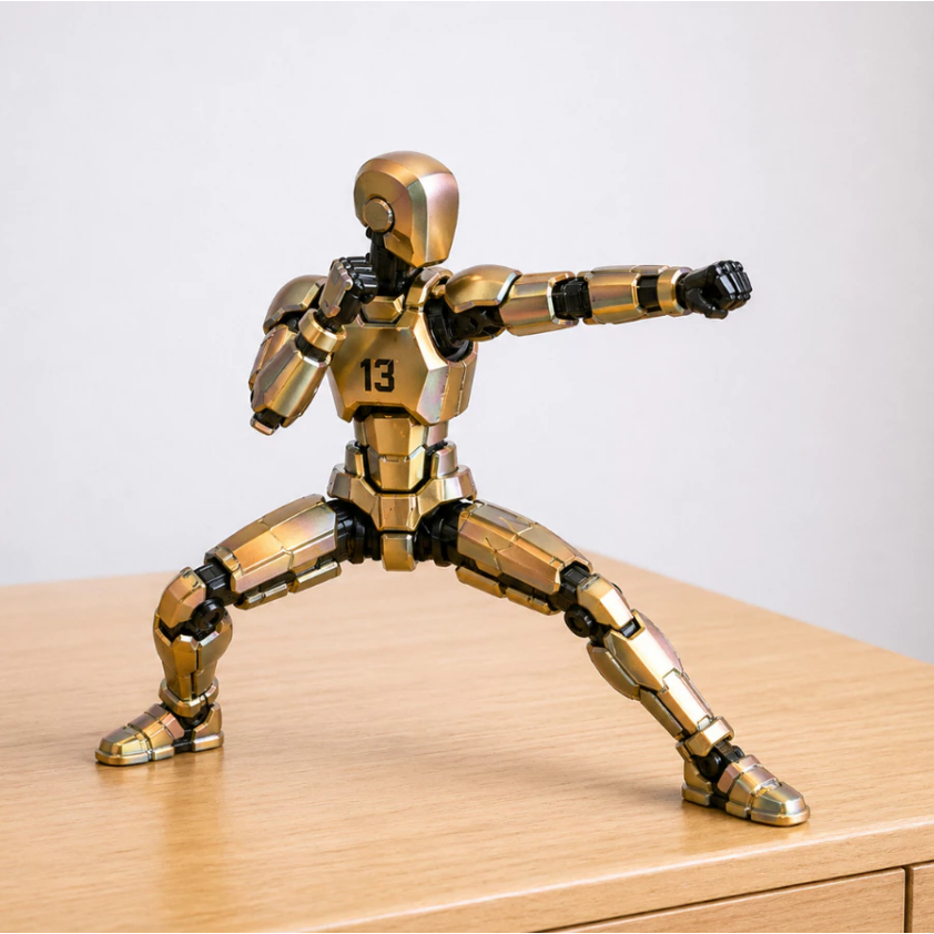 Boneco Articulado Anti Stress 13 Peças Dummy 13 + 4 Armas sortidas