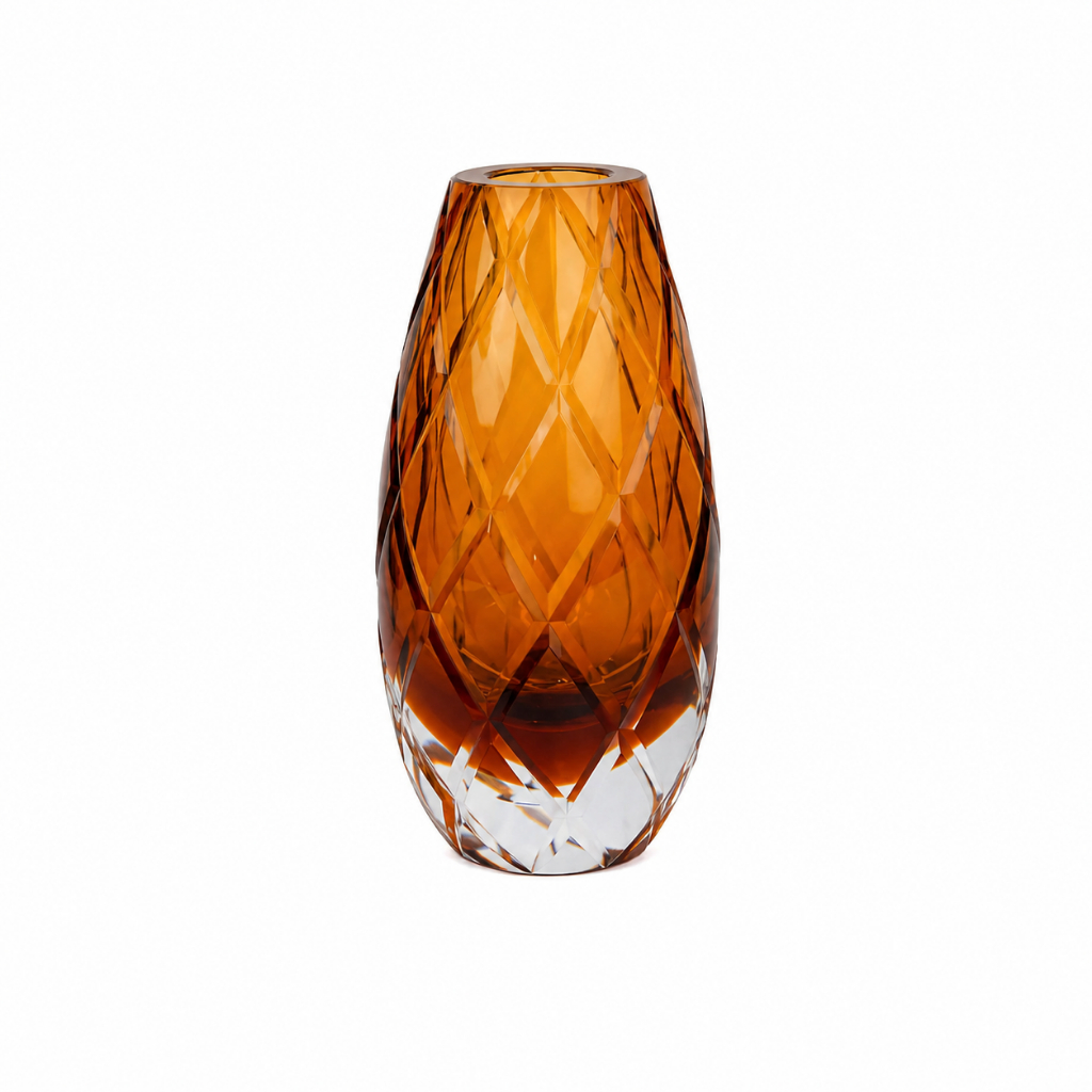 Vaso Murano Vidro 11x22cm Para Mesa Aparador Estante