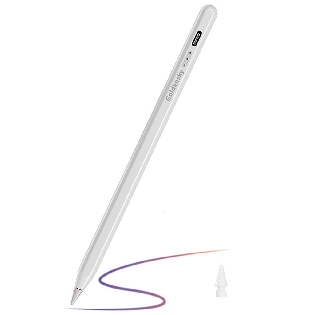 Caneta Pencil Goldensky 1.0mm Palm Rejection Compatível Para iPad lançados Partir de 2018 Visor led