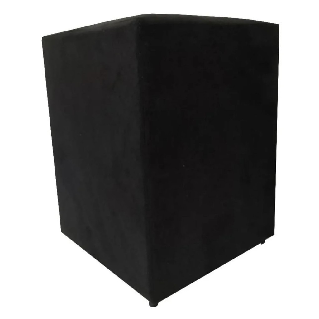 Puff Banquinho Grande Quadrado Para Sala Quarto e Penteadeira Em Suede 45x34x34 Varias Cores — imagem 2 de 2