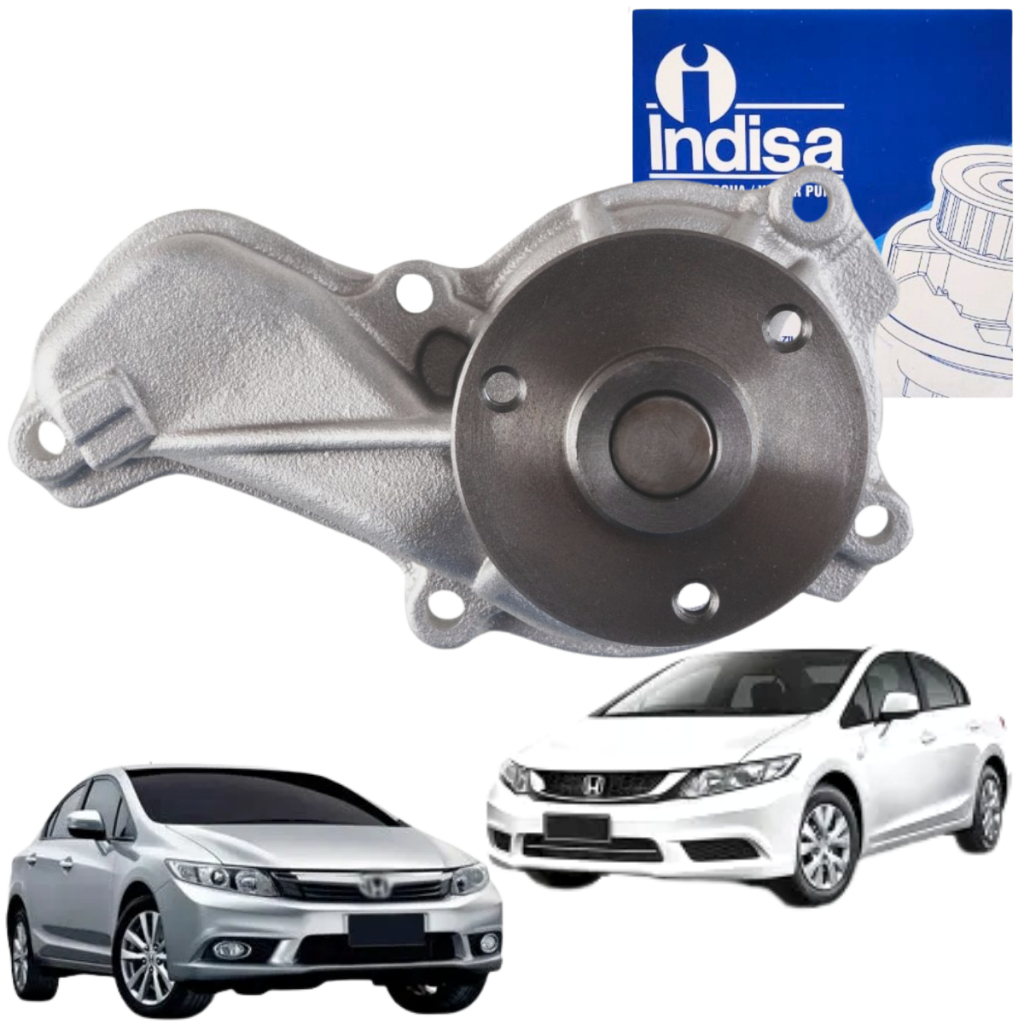 Bomba D'Água Indisa Honda New Civic 1.8 16v 2007 2008 2009 2010 2011 2012 2013 Até 2016 Original