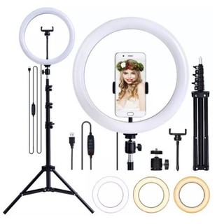14 Polegadas 37CM Ring Light Iluminador Com Tripé De Iluminador 12 Polegadas Com Tripé De 2 Metro