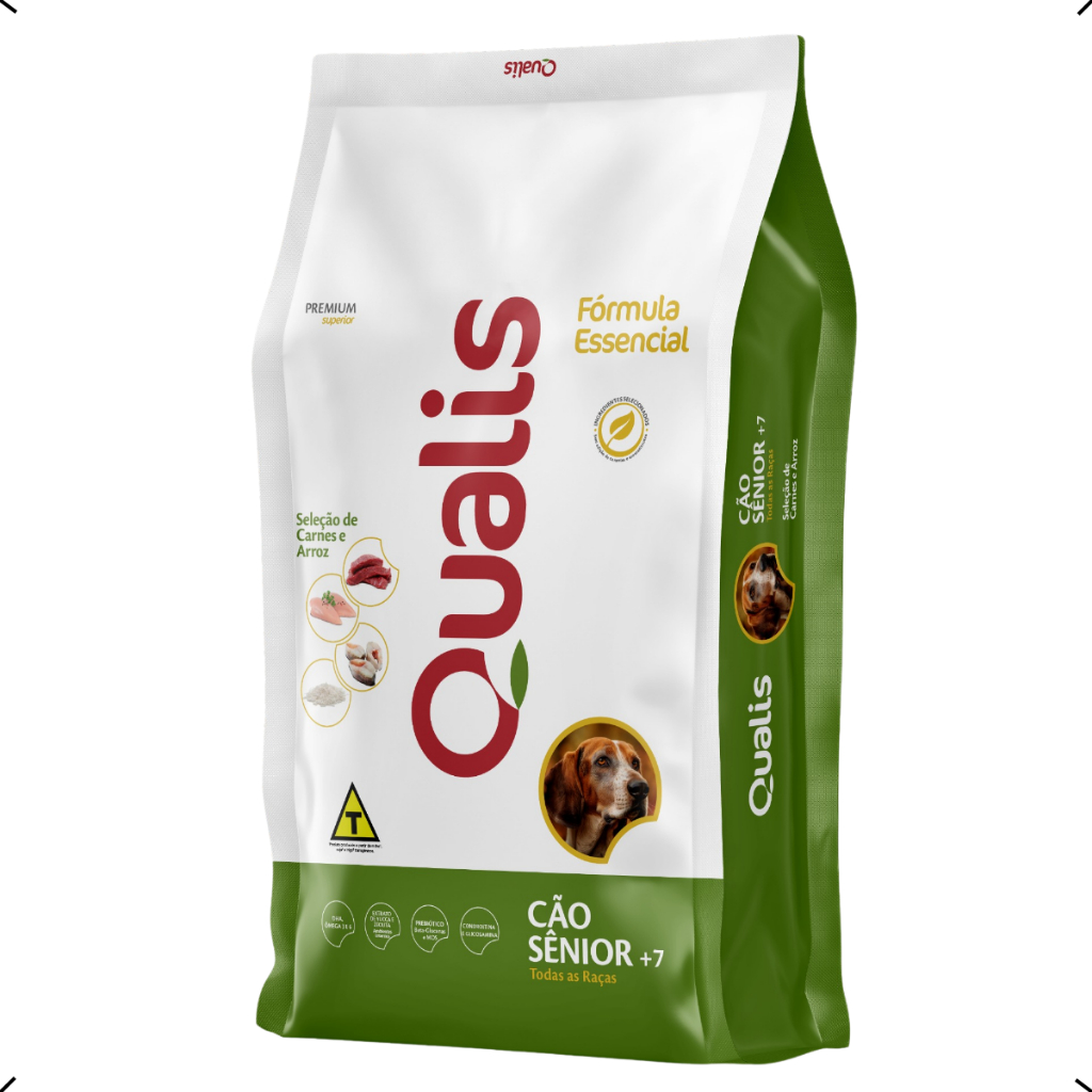 RAÇÃO PREMIUM ESPECIAL QUALIS SENIOR TODAS AS RAÇAS 10KG
