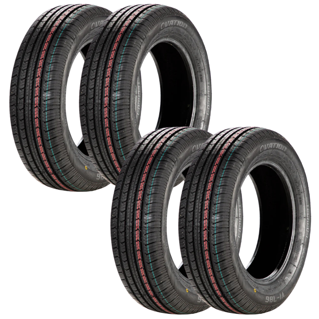 Jogo 4 Pneus 185/60 R15 Ovation VI-786 84H Aro 15 Novos