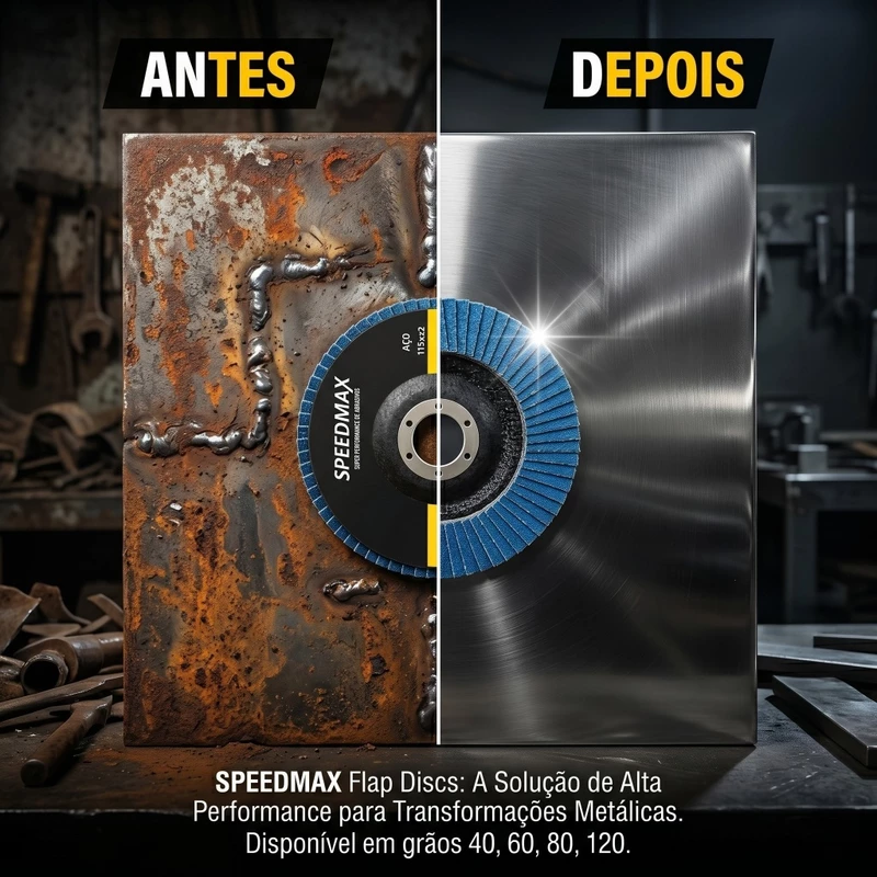Disco Flap 4.1/2 Kit C/ 10 Peças nos Grãos 40 — foto 3