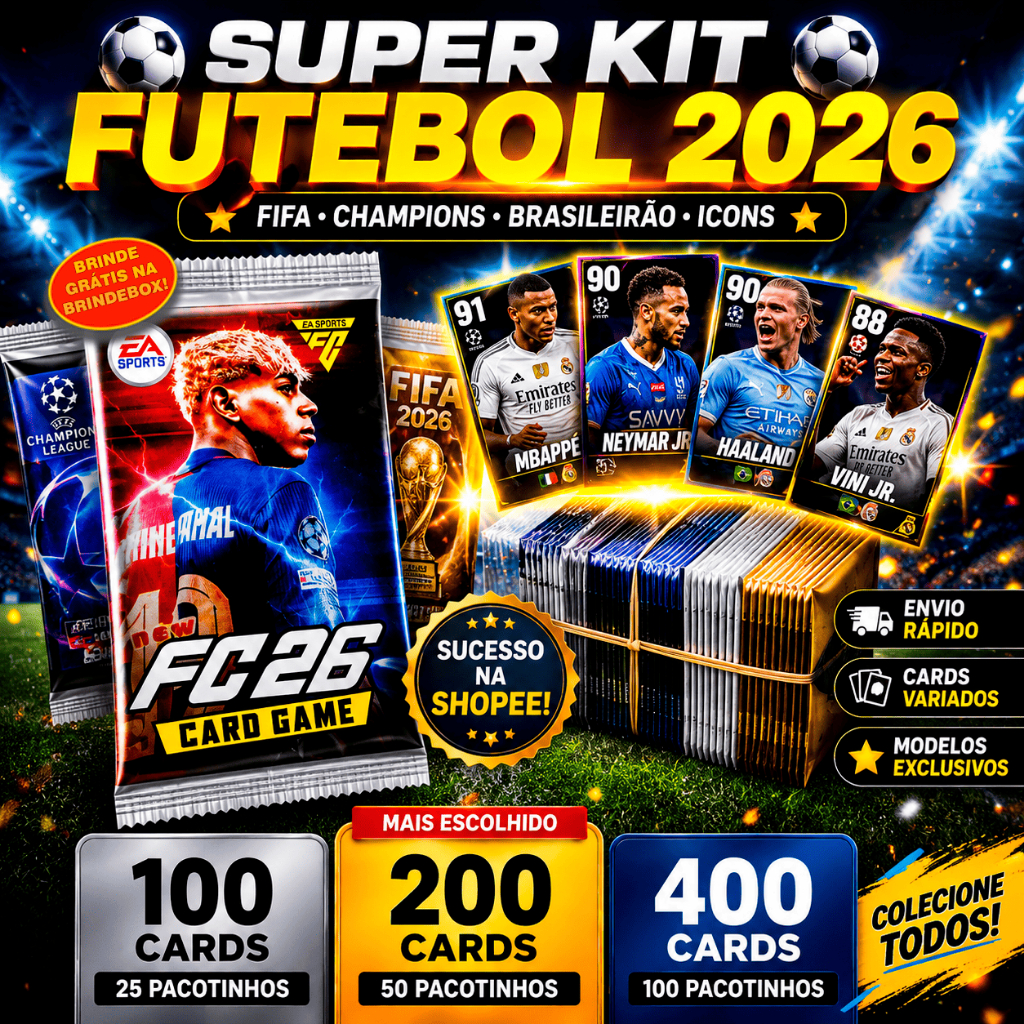 KIT CARDS FUTEBOL (CARTINHAS)