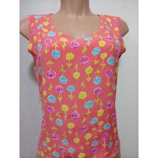BLUSA REGATA GOLA REDONDA FLORAL