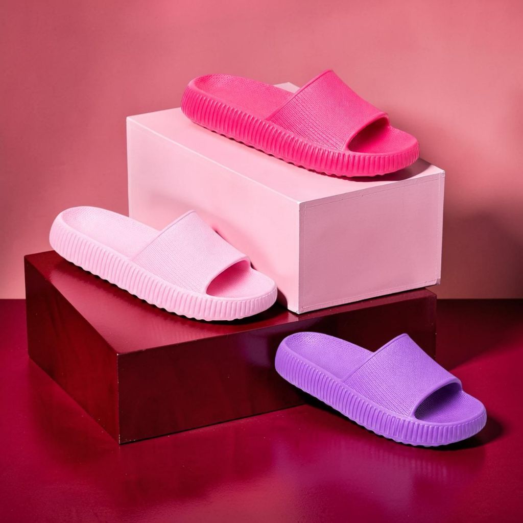Chinelo Slide Feminino em EVA Plataforma Leve e Antiderrapante - Jo Achadinhos