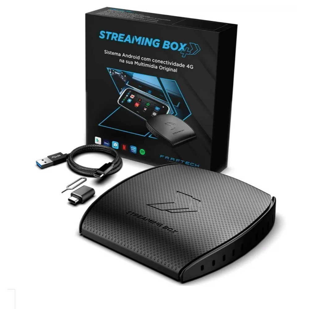 Streaming Box Plus Automotivo Faaftech - 4GB RAM 64GB