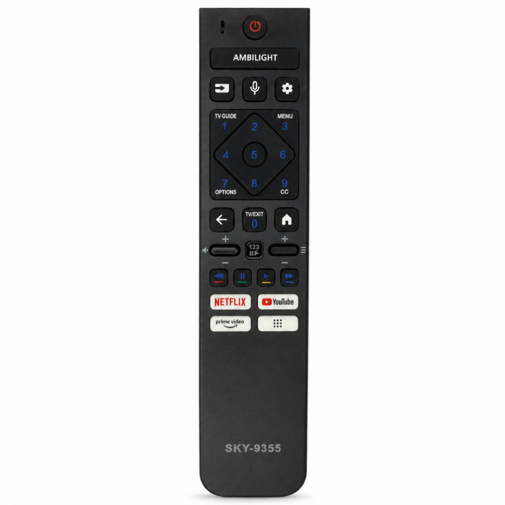Controle Remoto compatível TV Philips Ambilight 4K smart 50PUG7019 65pug7019 75pug7019 - SKY 9355