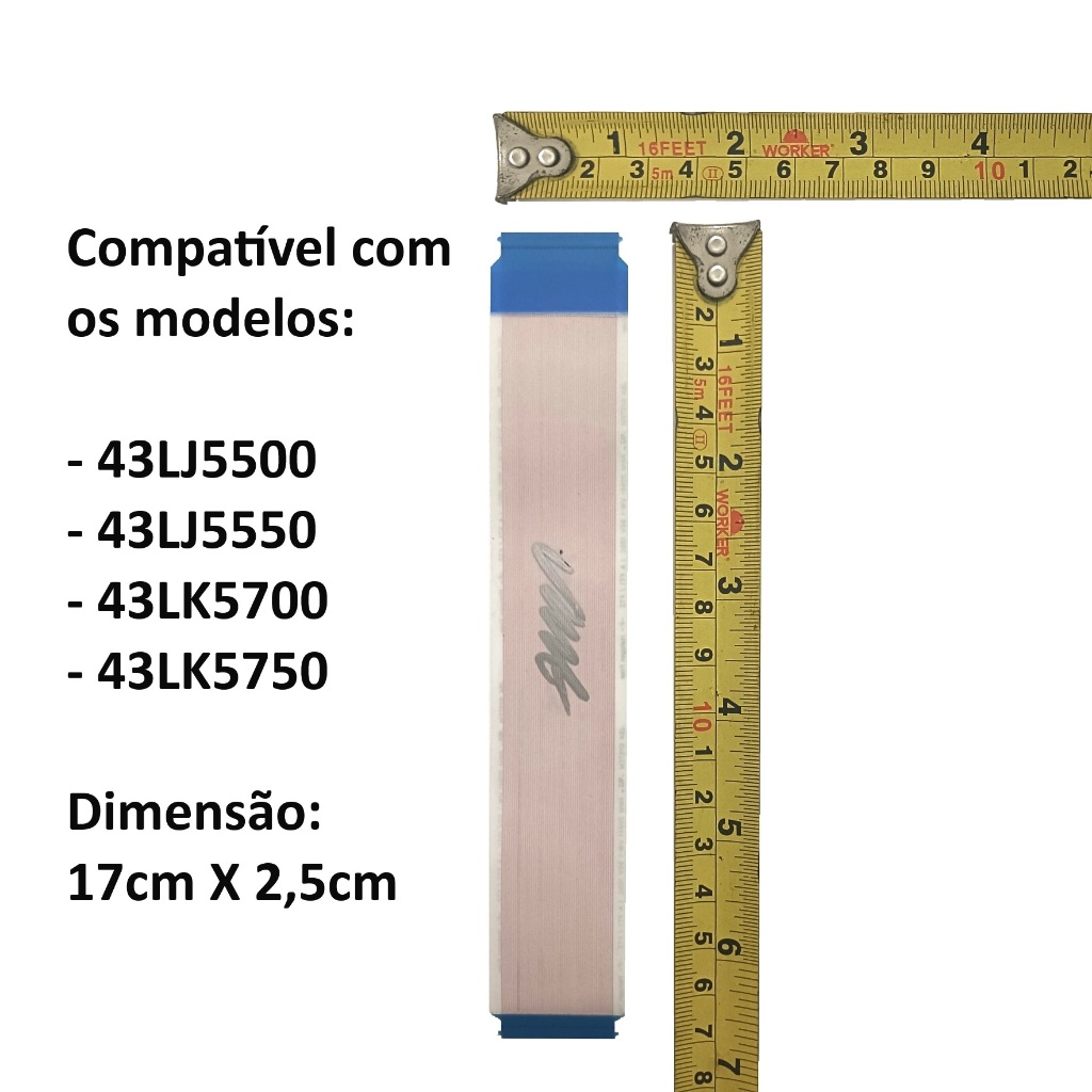 Cabo Flat Cable Tcon TV 43LJ5500 43LJ5550 43LK5700 43LK5750 Cód 0114