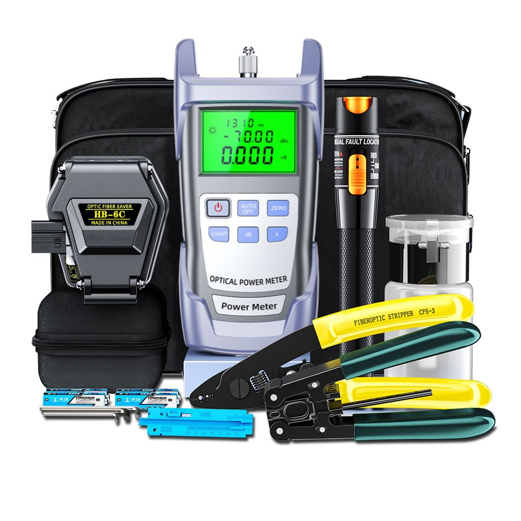 Kit Ferramenta Fibra Optica Ftth 17 Caneta 10km Novo cortador de fibra óptica de alta precisão HB-6C C/nf