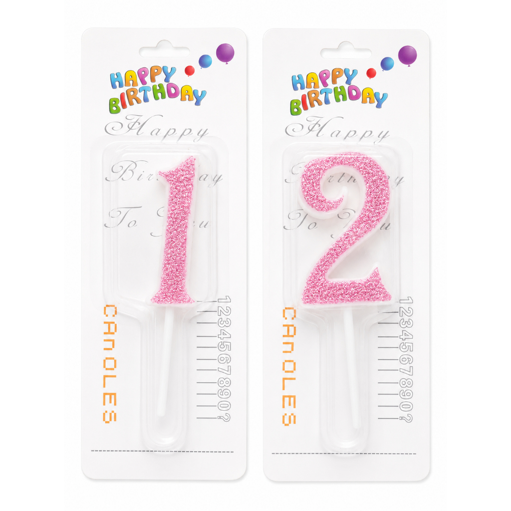 🎉 Kit Festa 2 Balões Número 16 Pol Rose + 2 Velas Rose Com Glitter Decoração Aniversário Festa 🎈 — imagem 2 de 2