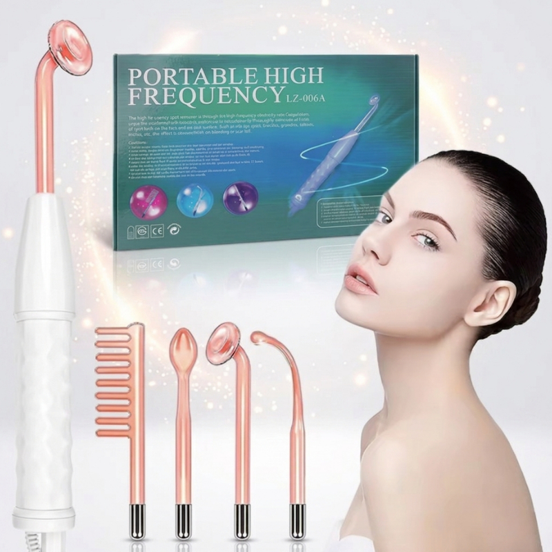 Alta Frequência Portátil Limpeza De Pele Tratamento Facial e Capilar Eletroterapia Bivolt