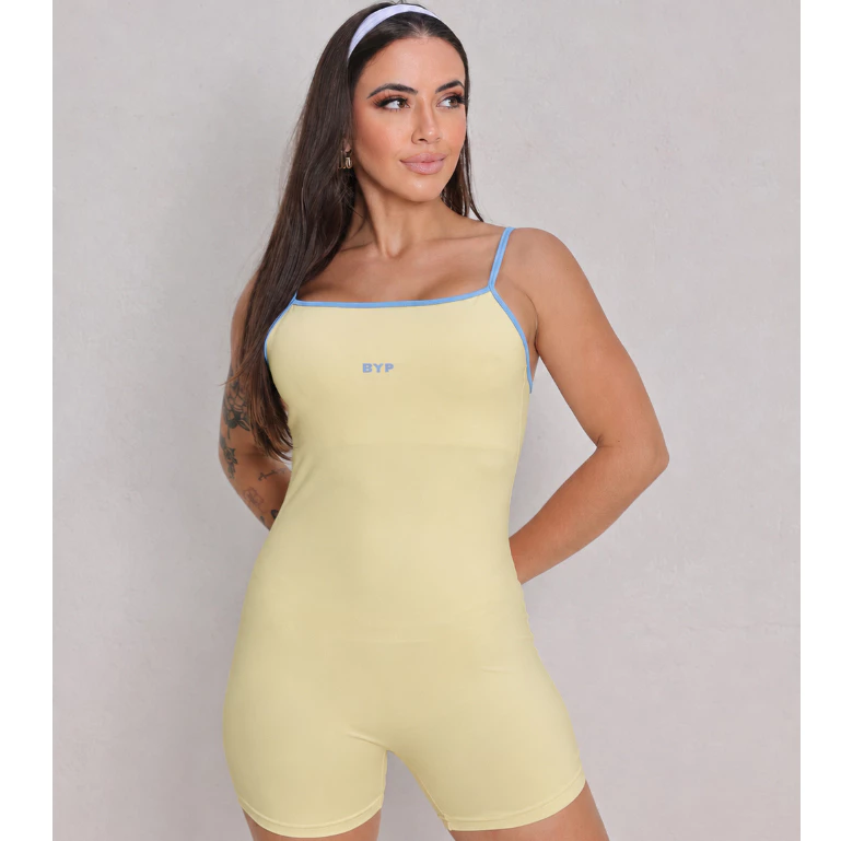 Macacão Feminino Fitness Poliamida Proteção UV Conforto Esportivo
