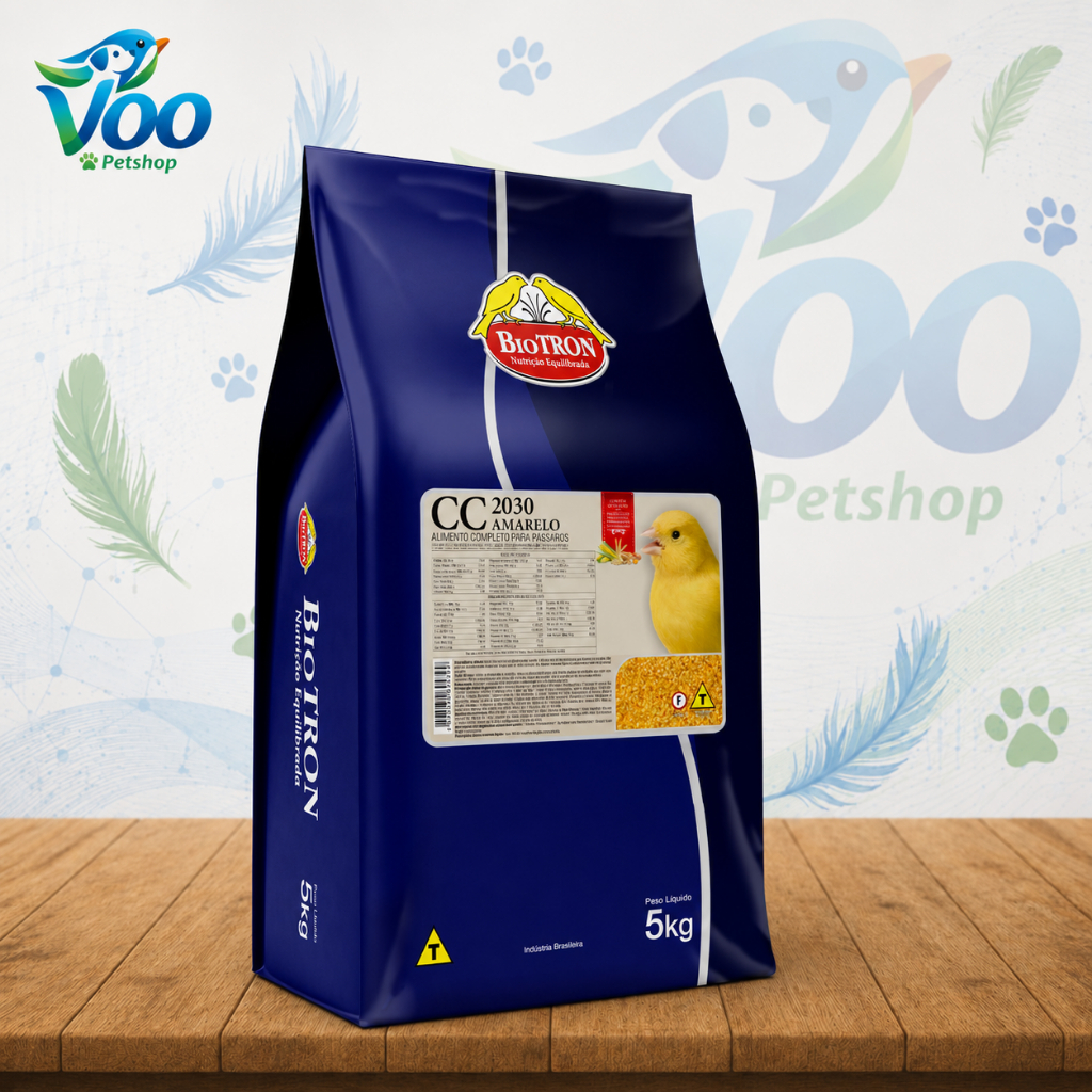 CC 2030 Amarela Biotron 5kg - Farinhada com Luteína para Canários