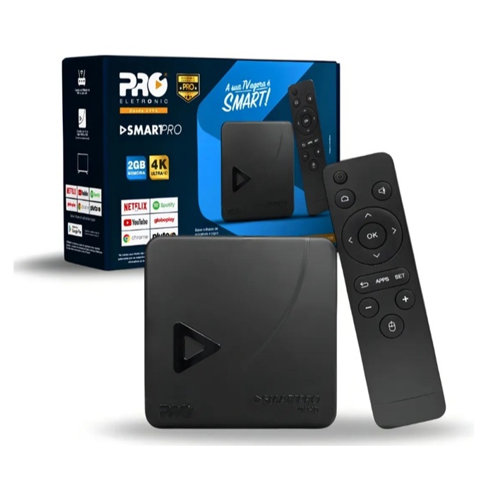 Smart Tv Proeletronic 4k Hd Smartpro 3000/2gb - Homologado Cor Preto Tipo De Controle Remoto Padrão