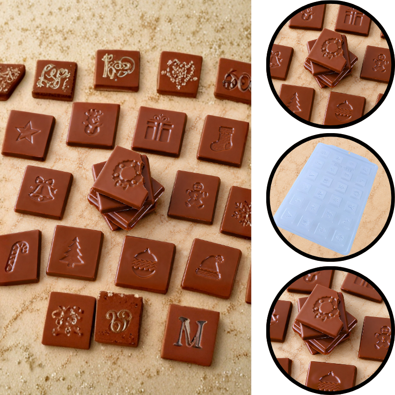 1~5 FORMA SIMPLES SP. - TABLETINHO QUADRADO NATAL 3711 (SIMPLES SP) (CHOCO)