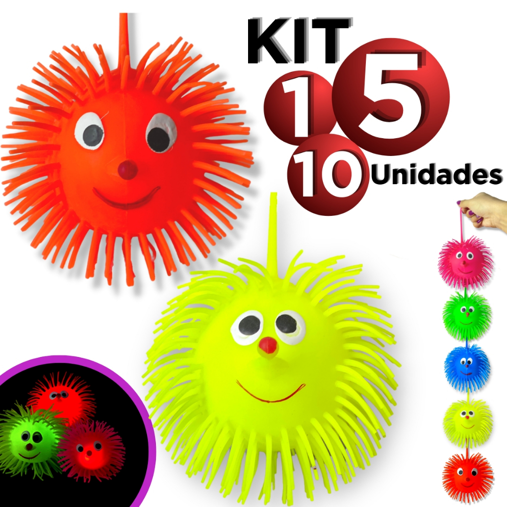Ioiô BoIa com Luz Bolinha Macia Infantil Brinquedo