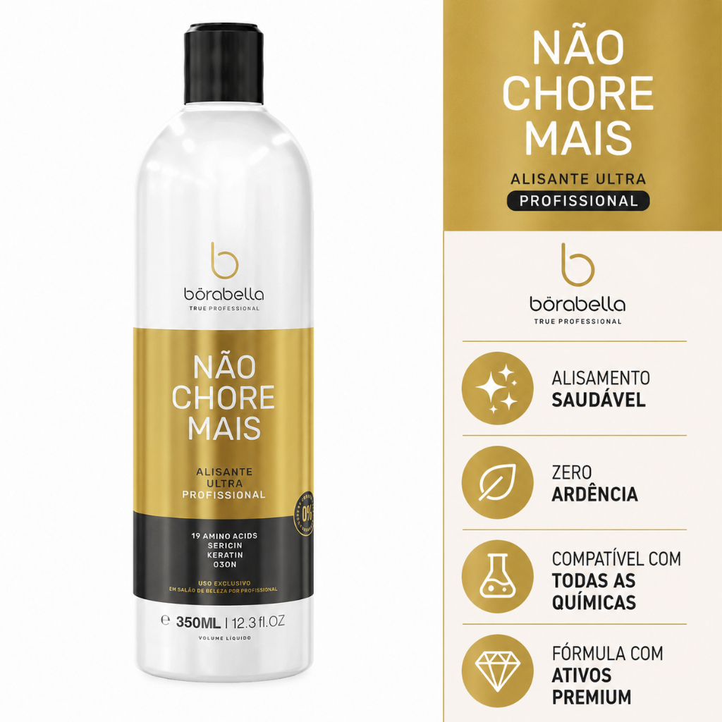 Escova Progressiva Não Chore Mais Not Cry More 350ml Orgânica Passo 2 Sem Formol Borabella