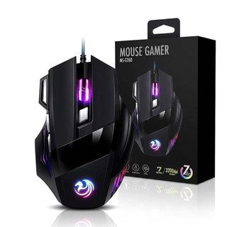 Mouse Gamer Laser X7 3200dpi Led Rgb Usb 7 Botões Profissional Original