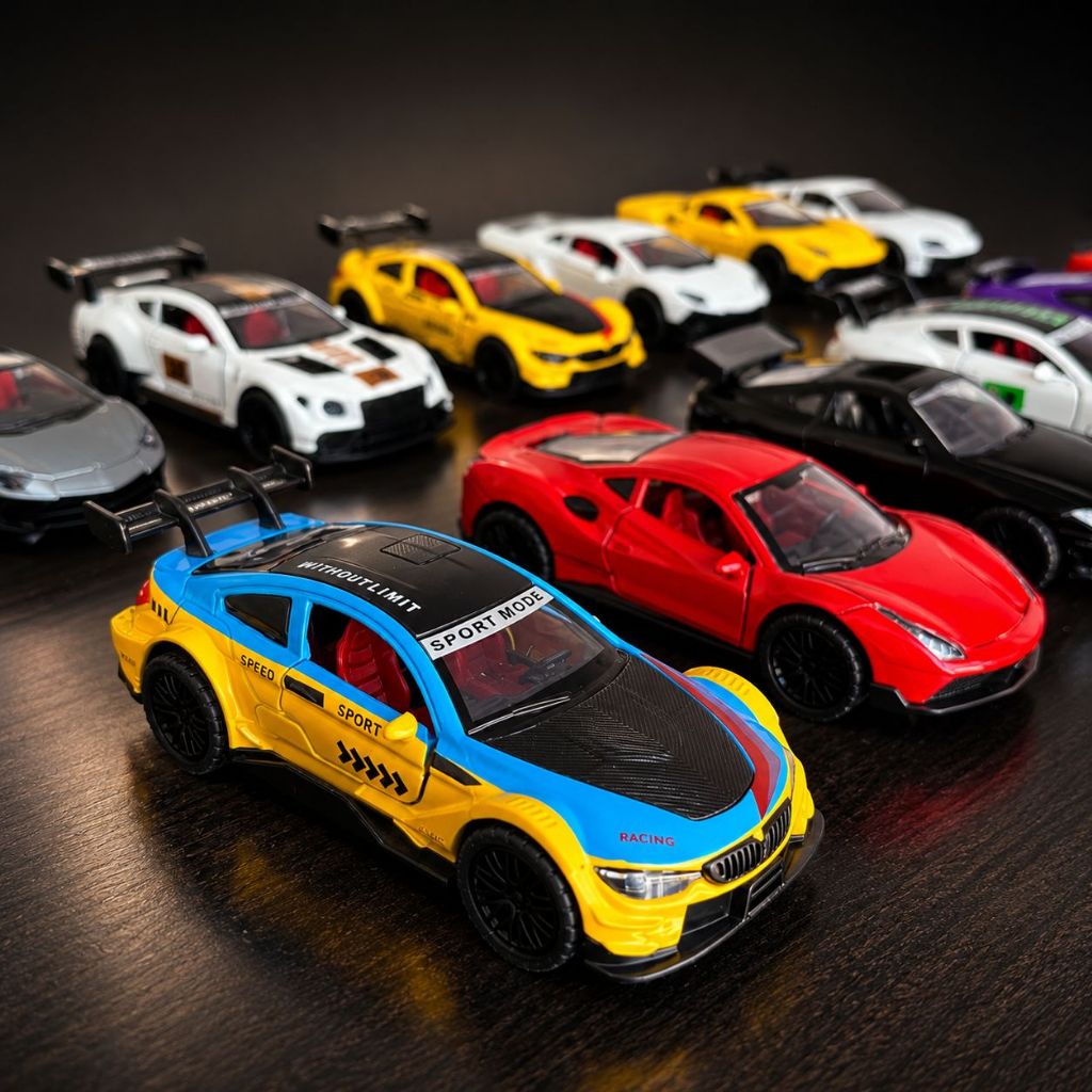 Miniatrura Carrinho Ferrari Lamborghini Supra BMW Ferro 12 cm Coleção Premium Esportivo