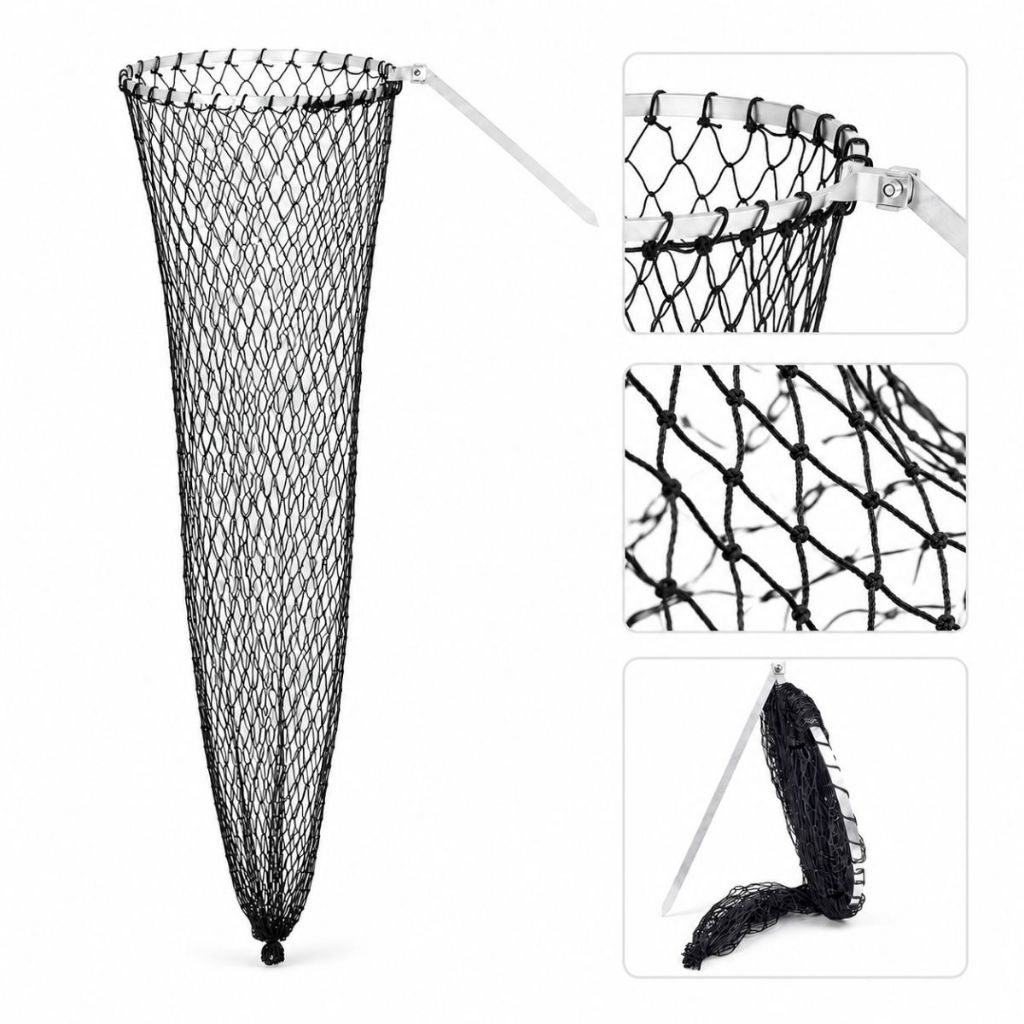 Viveiro Para Pesca Samburá 2m com Estaca Reforçada Pesca Viveiro Saco Tilapeiro Rede Pesca Covo com rede Nylon Premium