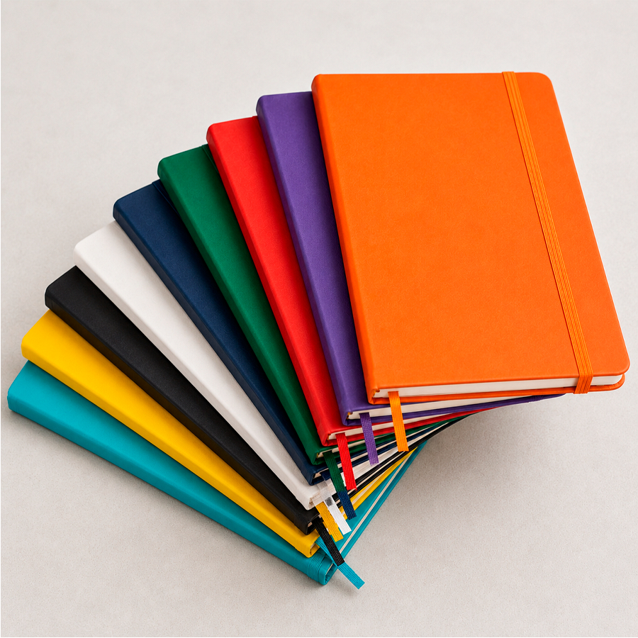 Caderneta Sketchbook Lisa Capa Dura C/Elastico A5 (21x16) 78 Folhas Sem Pauta Personalizada