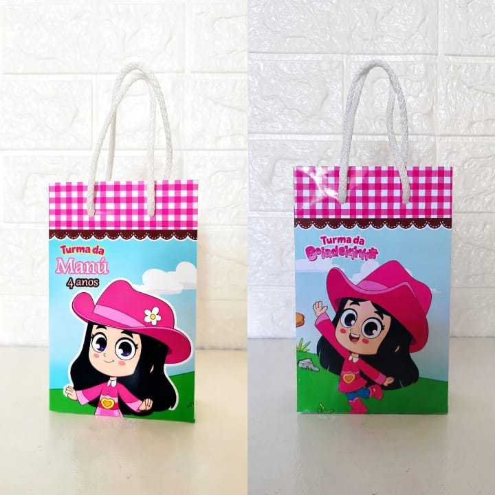 SACOLINHA PERSONALIZADA-TEMA  TURMA DA BOIADEIRINHA-PEGUE E MONTE-TAMANHO- P -LEMBRANCINHA-FESTA INFANTIL-ANIVERSÁRIO