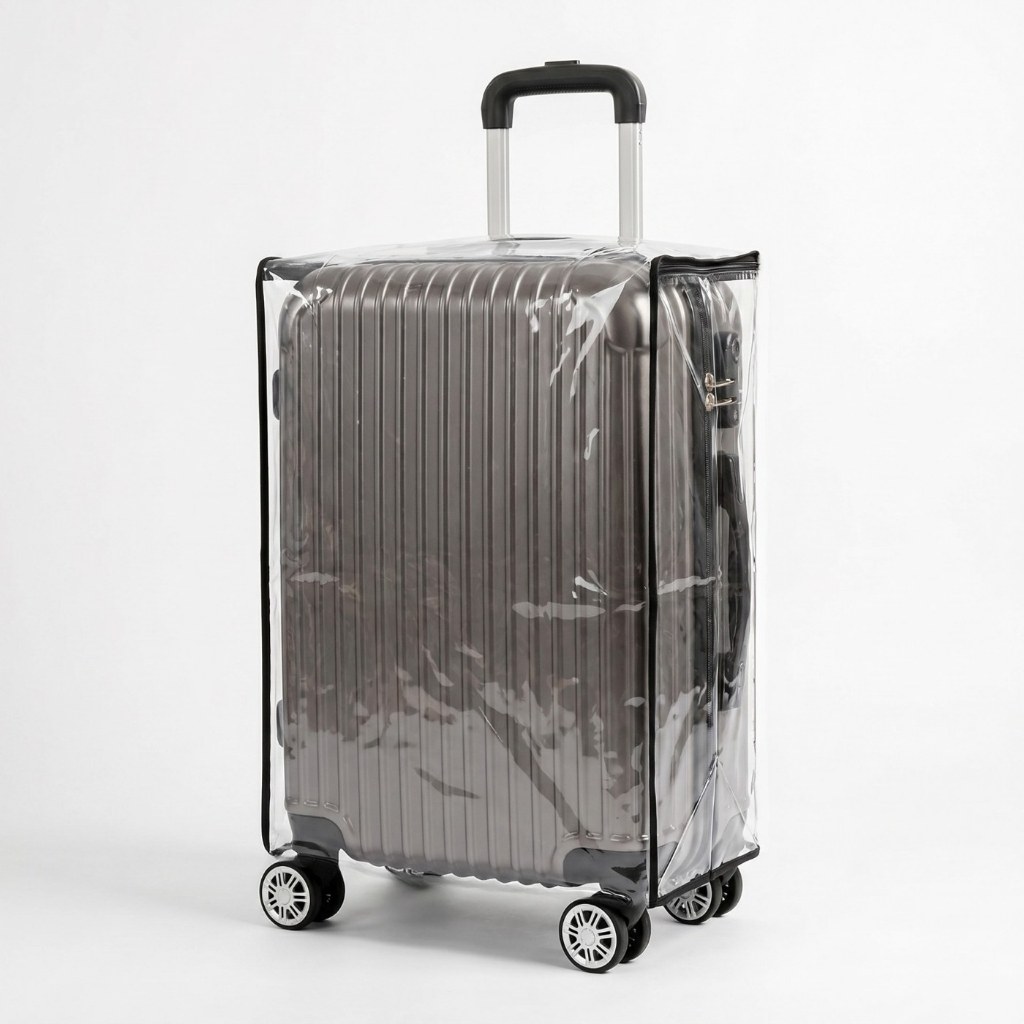 Imagem Capa Para Mala De Viagem 10 KL Transparente Com Zíper