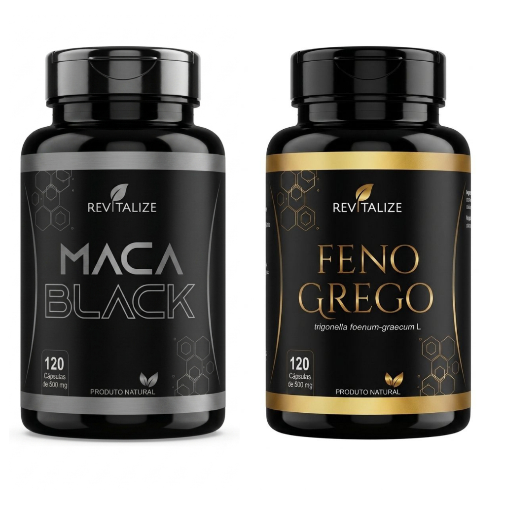 Kit Testo Black Grego 240 Capsulas 500Mg Revitalize