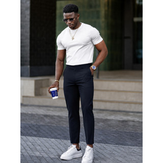 Calça Social Masculina Elastano com Caimento Ajustado
