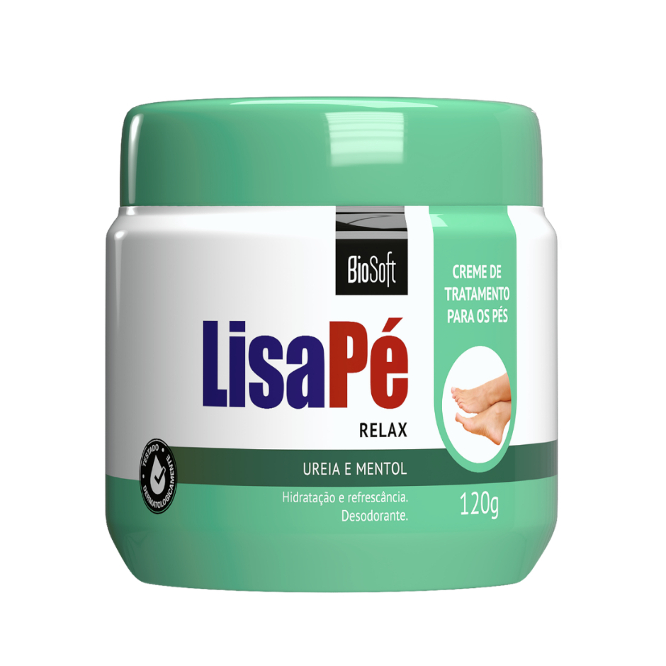 Creme Hidratante Lisa Pé Relax 120g Biosoft