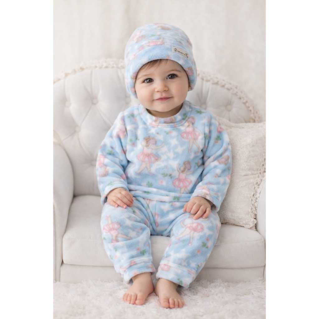Touca Feminina Infantil de Inverno  Estampada | Quentinha, Macia e Confortável para Bebês, Microsoft