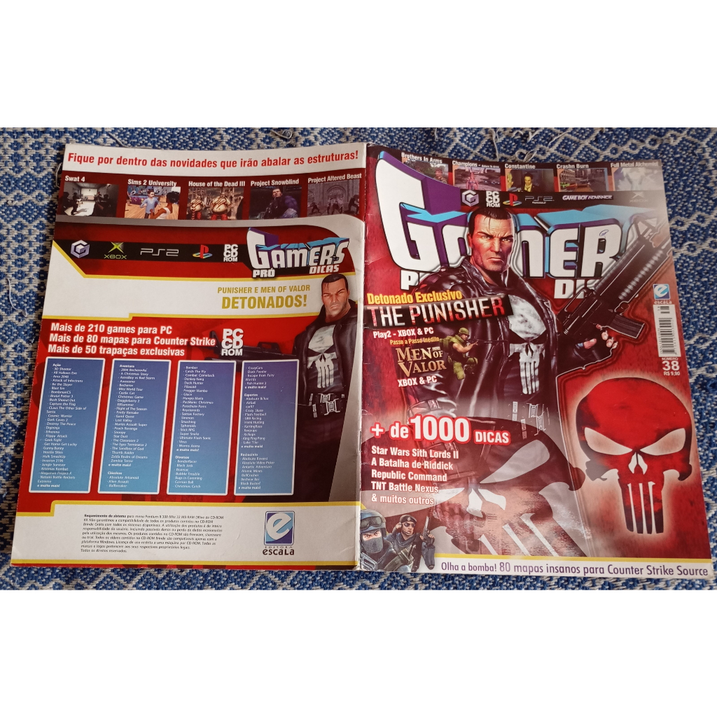 Revista Gamers Pró Dicas Nº 38 + Pôster Punisher ( Sem CD )