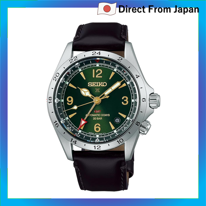 PROSPEX [SEIKO] Relógio Masculino Mecânico Automático GMT Alpinist SBEJ005