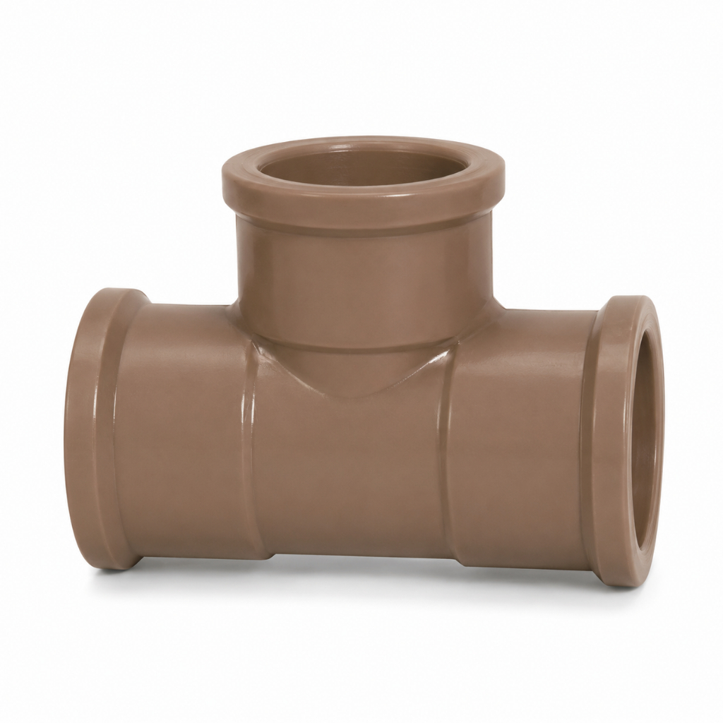 T Tee Marrom Soldável Krona 20mm x 1/2" | Conexão Hidráulica para Água Fria