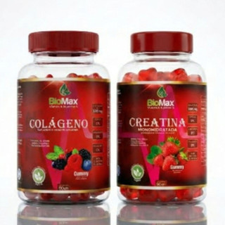 Creatina + Colágeno Tipo 2 com Vitaminas Goma 120UN