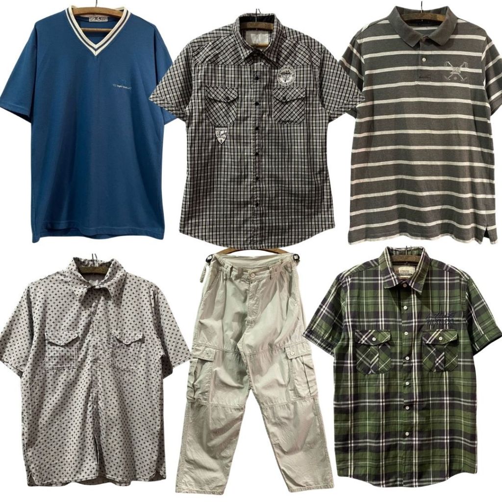 BRECHÓ | Roupas Masculinas e Unissex Oversized Streetwear Geek Camisa de Time Camisetas Estampadas Bermudas Vintage Y2K